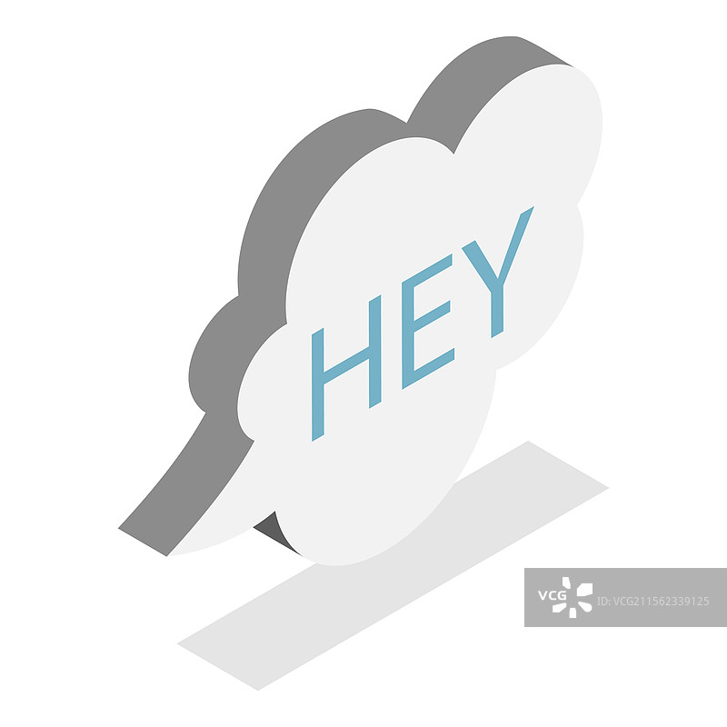 3D等距平面对话气泡图标集图片素材