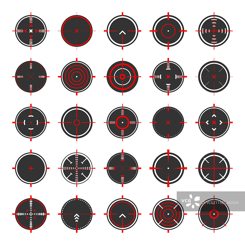 圆形狙击步枪瞄准器光学镜头图片素材