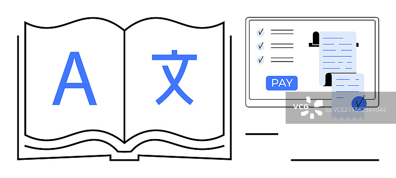 在线支付语言翻译服务图片素材