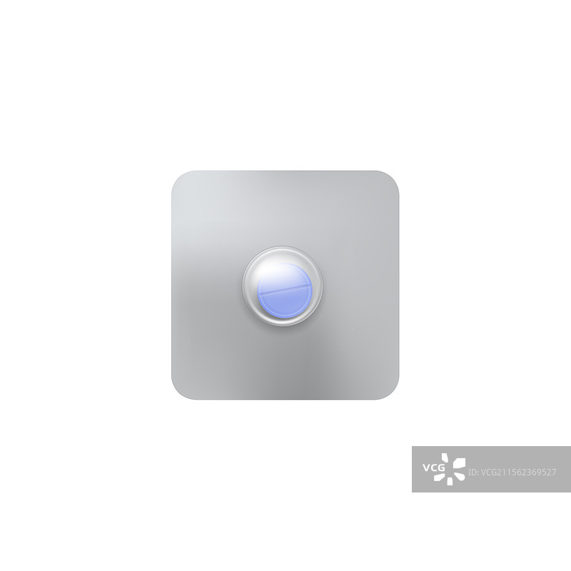 单颗药丸泡罩包装 3D 图标 真实感图片素材