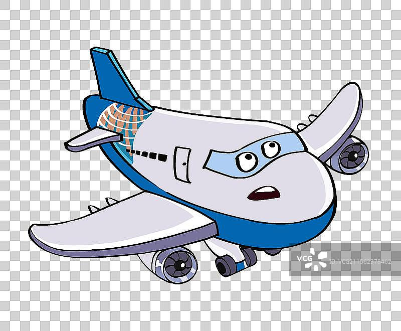 飞机可爱风卡通元素图片素材