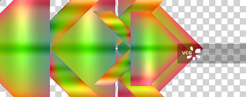 霓虹色彩的几何形状图片素材