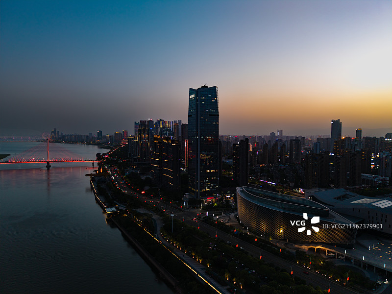 南昌扬子洲航拍图片素材