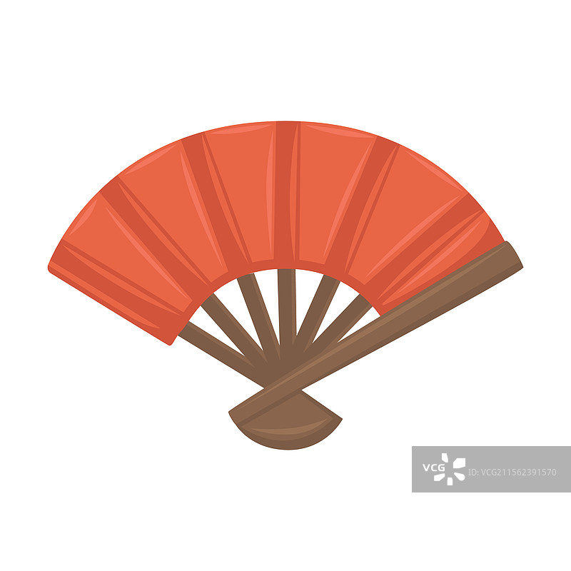 折叠扇子表情图标图片素材