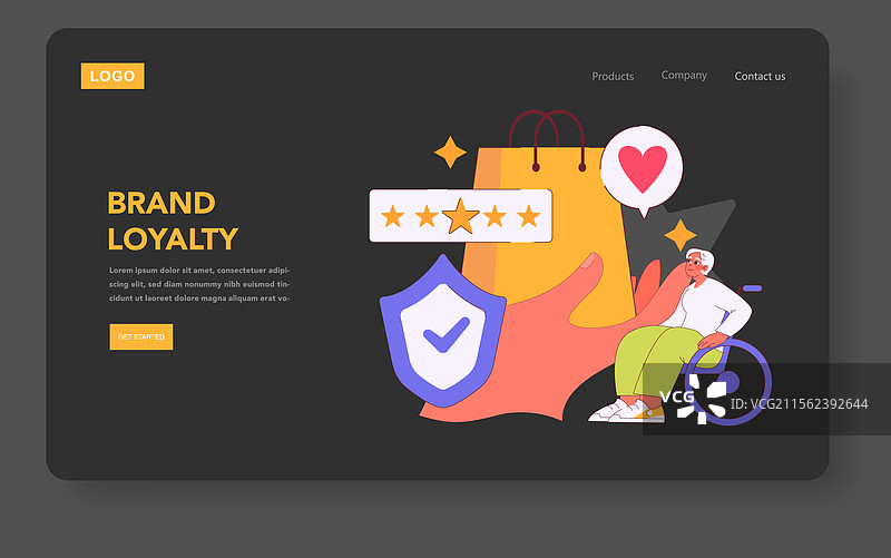 品牌信任平面图图片素材