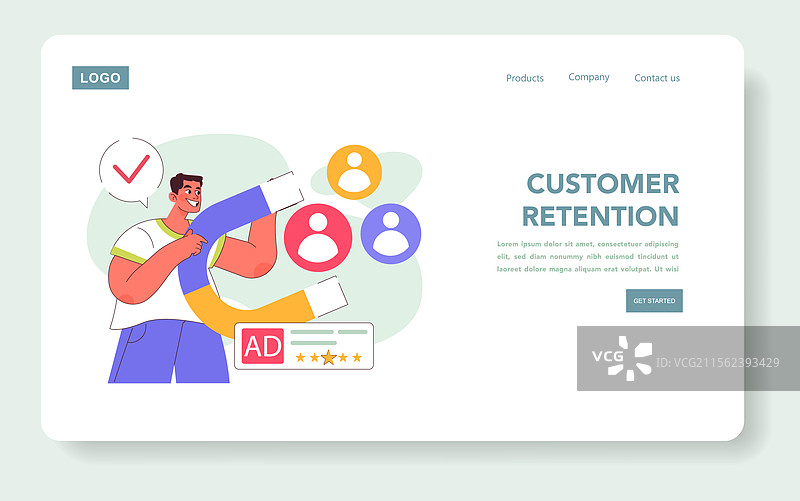 移动营销扁平化设计图片素材