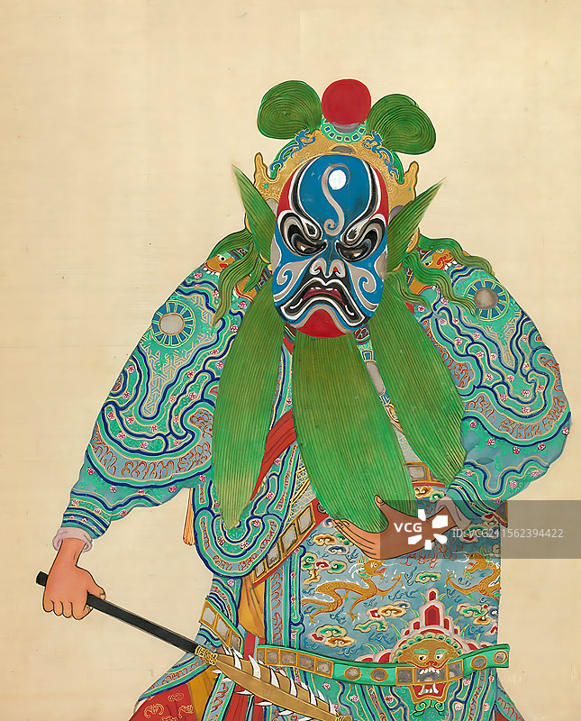绘画插图，中国戏曲人物，武生，武净图片素材