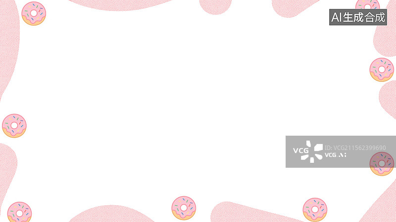 【AI数字艺术】2D卡通甜品糕点手绘插画背景常规图片素材