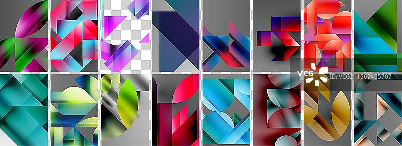 三角形和圆形抽象图形模板图片素材