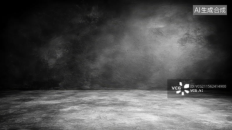 【AI数字艺术】灰色混凝土工作室背景图片素材