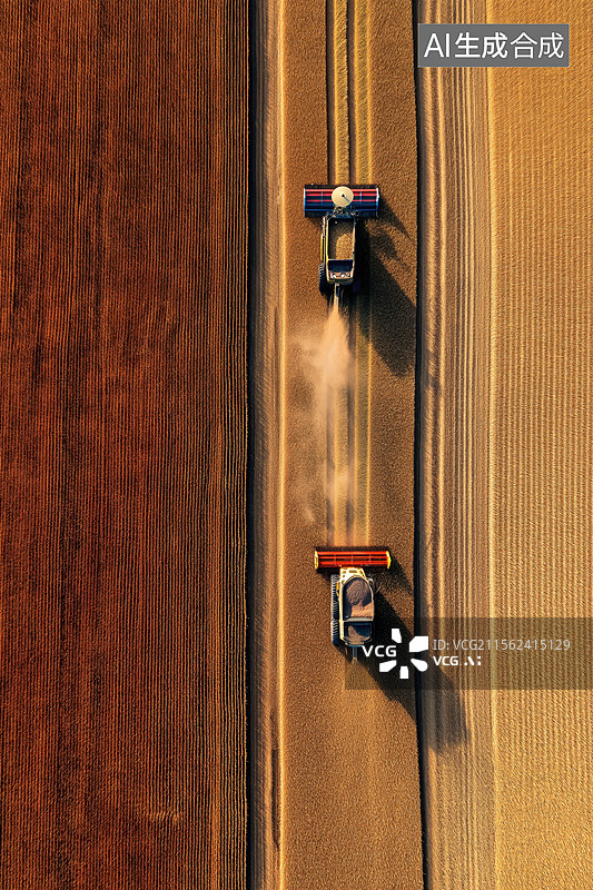 【AI数字艺术】收割机图片素材