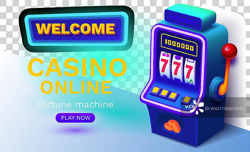 赌场777横幅老虎机赢家大奖图片素材