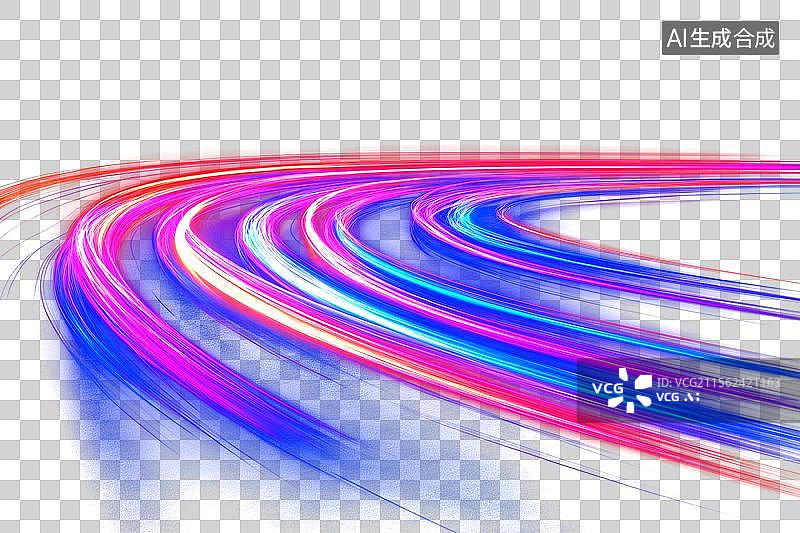 【AI数字艺术】科技抽象之光图片素材