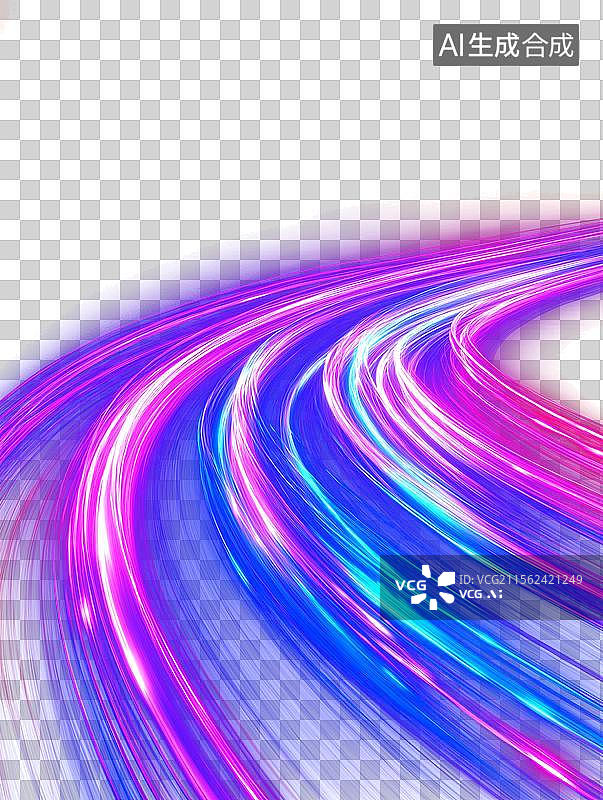 【AI数字艺术】科技抽象之光图片素材