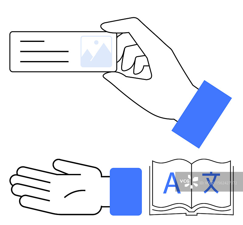 简单的手势代表交流图片素材