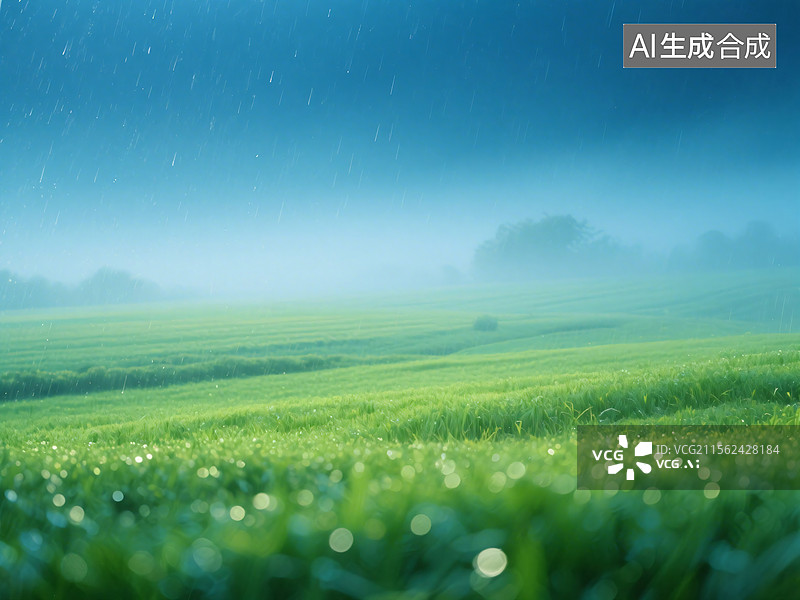 【AI数字艺术】梦幻谷雨图片素材