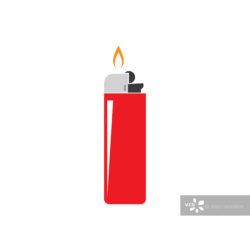带火焰图标的打火机图片素材
