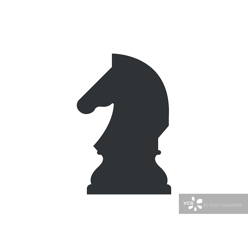 棋子骑士剪影图片素材