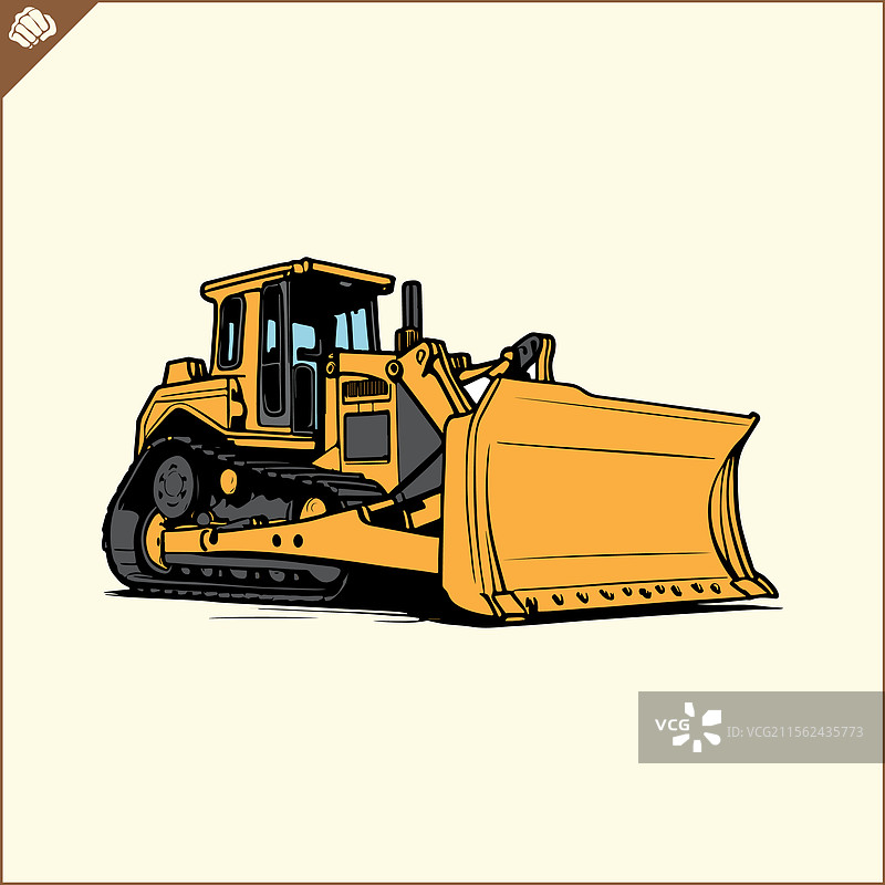 重型动力推土机 EPS 8图片素材