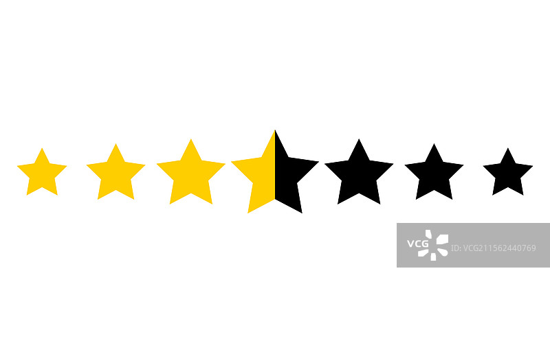 星级评分系统图标 用户反馈评分星星图片素材