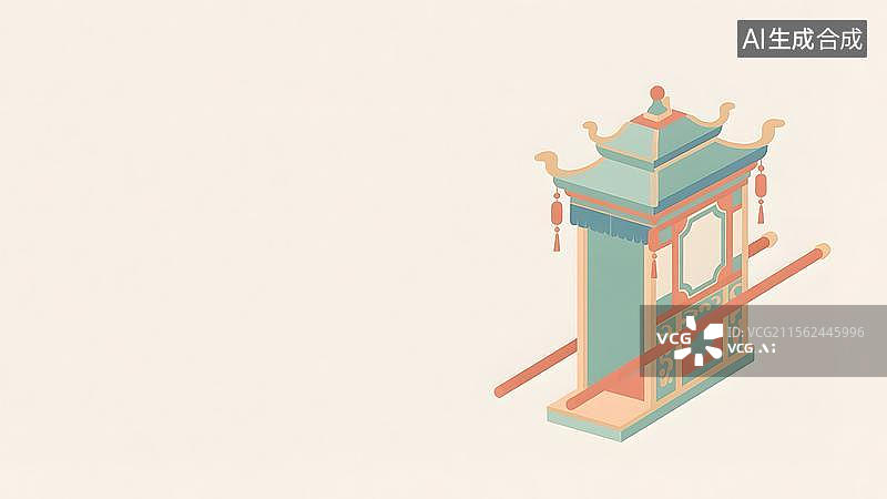 【AI数字艺术】2D卡通居右图片素材