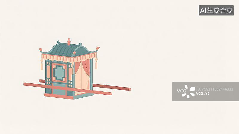 【AI数字艺术】2D卡通居左图片素材