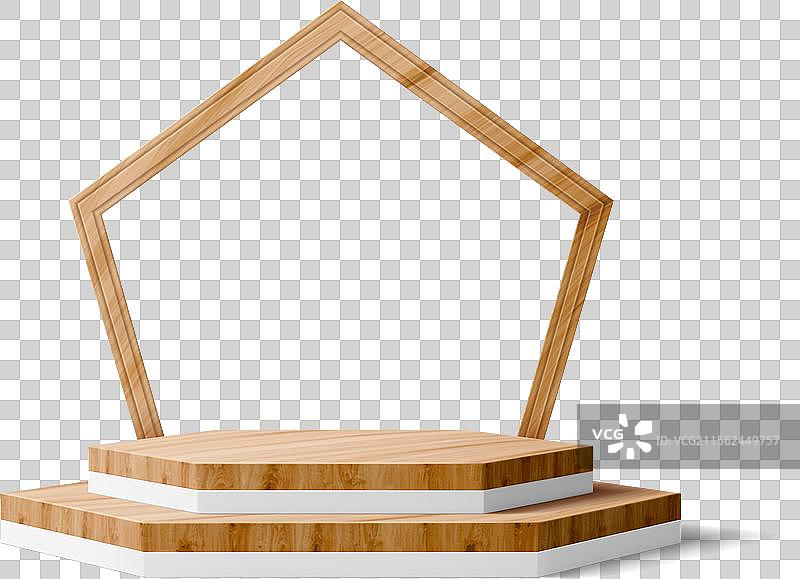 木制产品讲台舞台平台带拱门图片素材