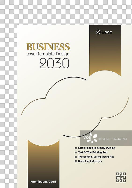 A4尺寸的企业年度报告设计模板图片素材