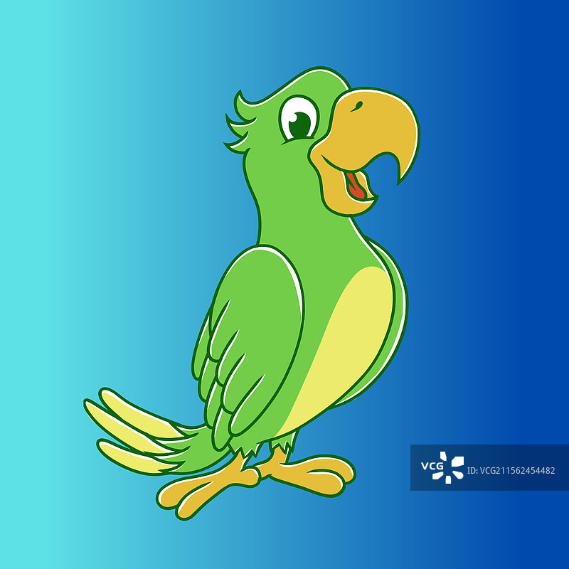 微笑的鹦鹉图片素材