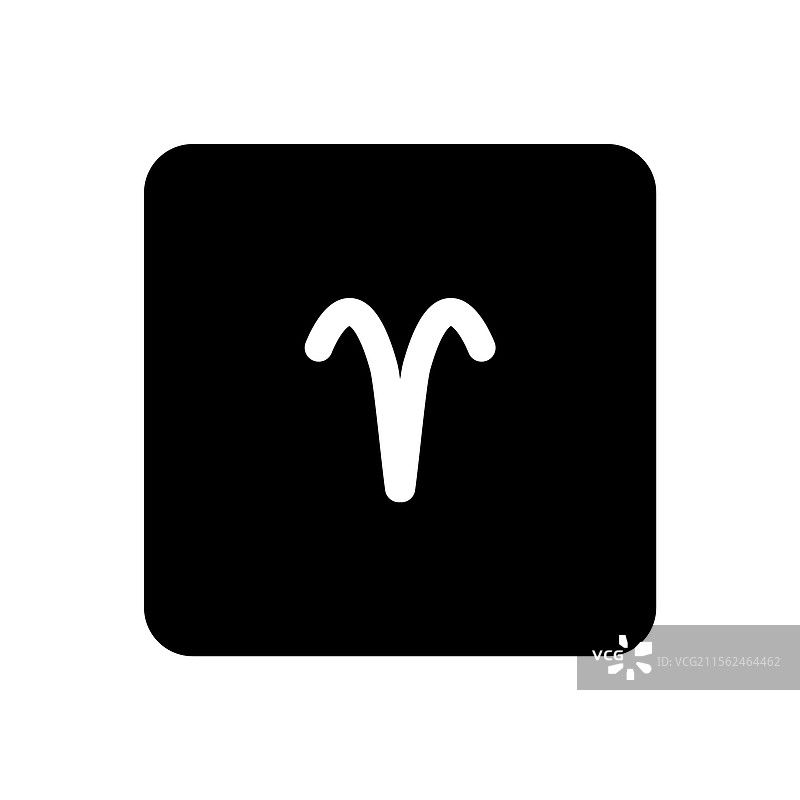 白羊座星座图标符号图片素材