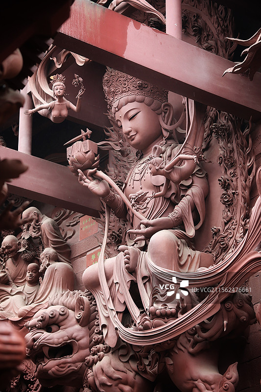 绵阳圣水寺浮雕图片素材