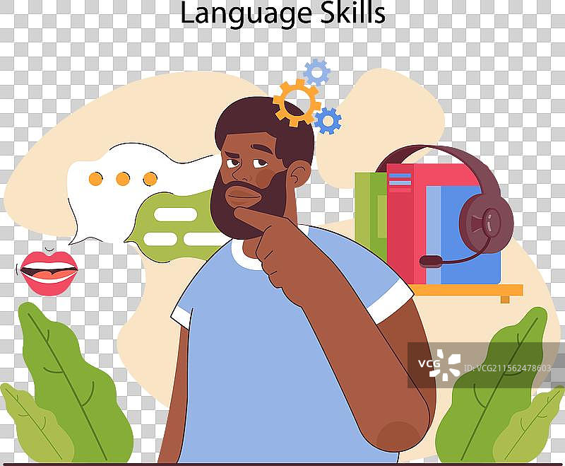 人类认知技能与认知功能能力图片素材