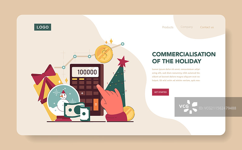 圣诞节和新年庆祝活动网页横幅图片素材