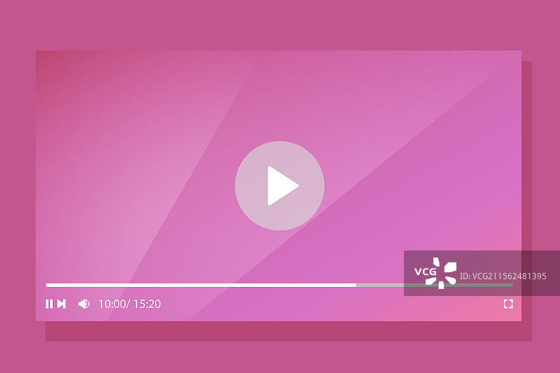 网页和移动应用的模板视频播放器图片素材