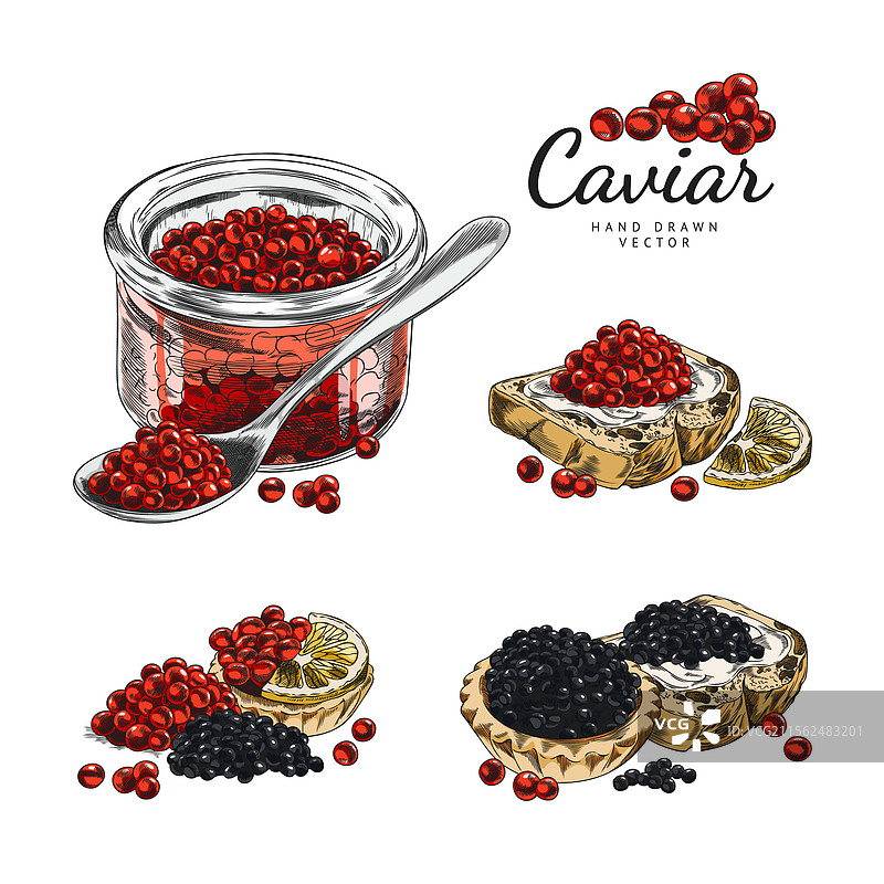 黑色轮廓水彩画集图片素材