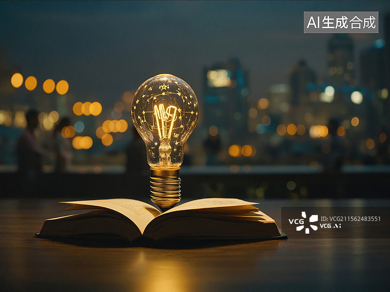 【AI数字艺术】知识之光图片素材