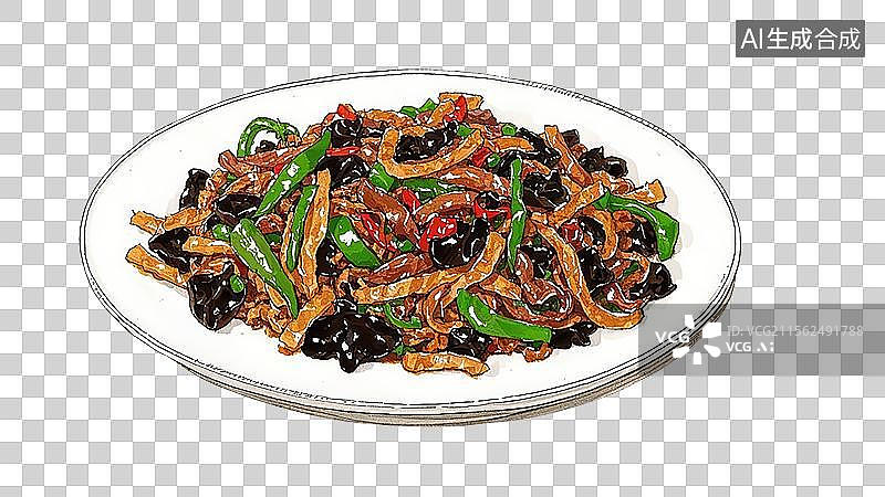 【AI数字艺术】鱼香肉丝图片素材