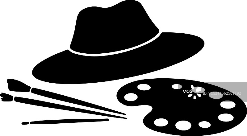 创意的艺术工具和配件图片素材