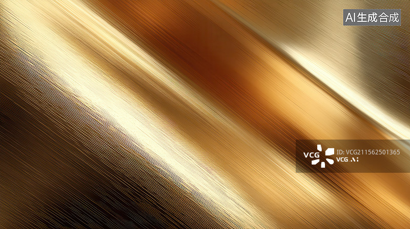 【AI数字艺术】金色斜纹金属质感背景图片素材