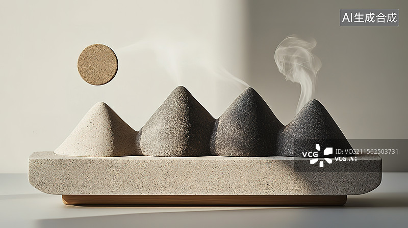 【AI数字艺术】石头扩散器、石头香薰炉图片素材