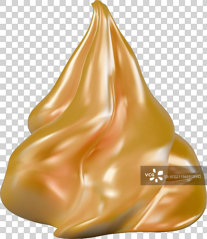 奶油金色装饰卷曲装饰甜点图片素材