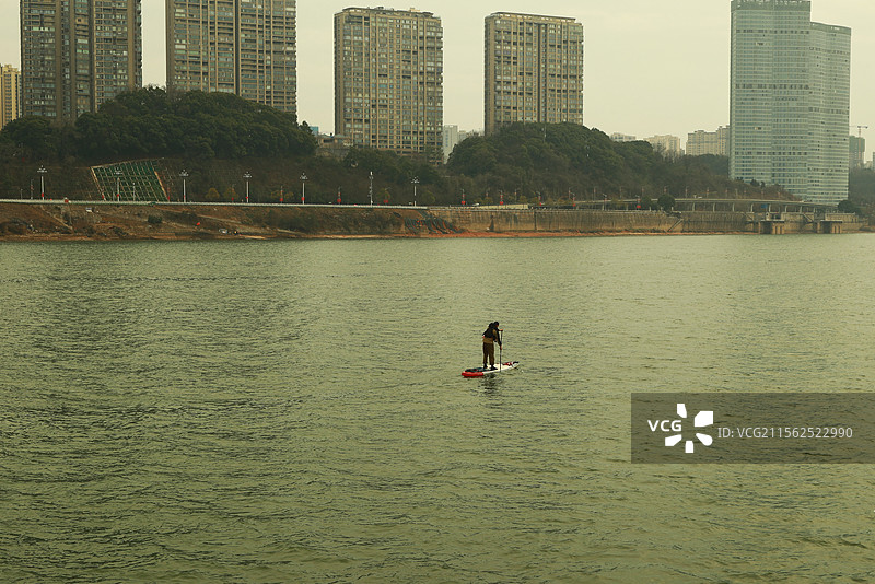 长沙橘子洲和五一广场黄兴南路商业街图片素材