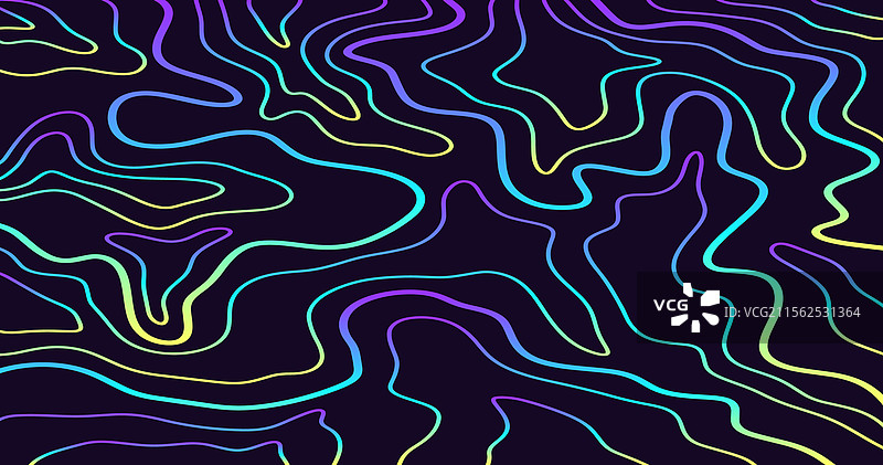 未来主义霓虹抽象地形背景图片素材