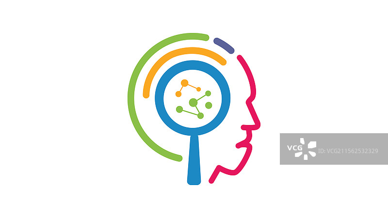 大脑研究标志图片素材