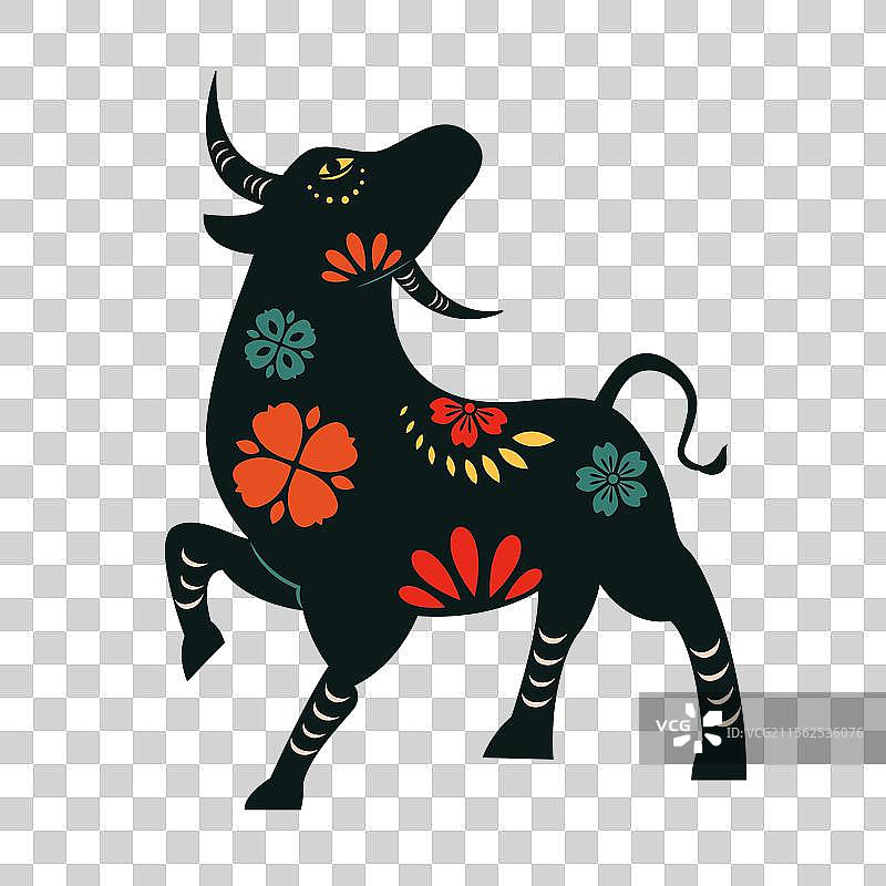 十二生肖彩色剪纸插画图片素材