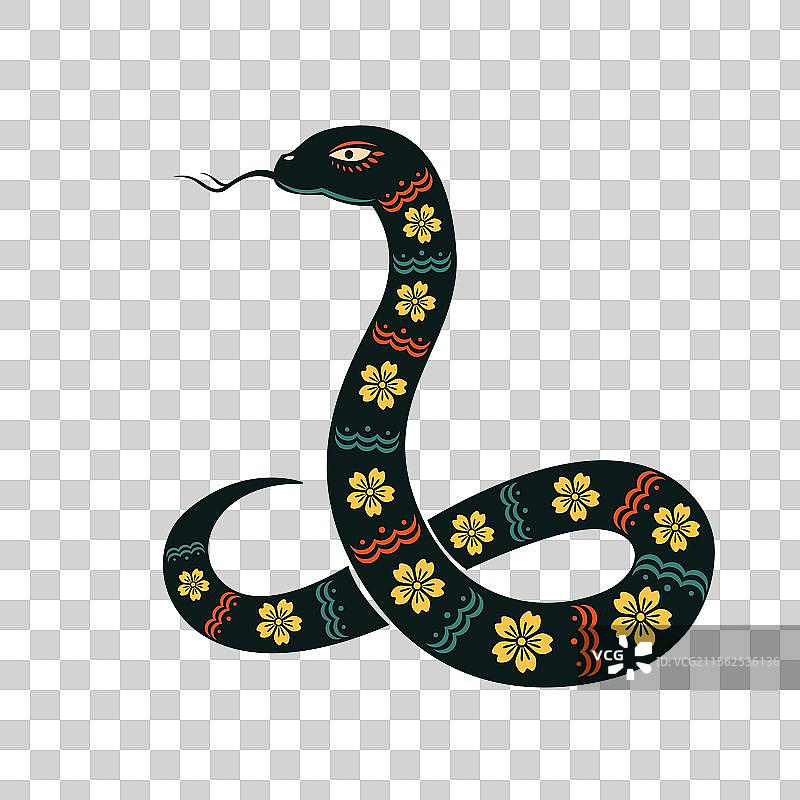 十二生肖彩色剪纸插画图片素材