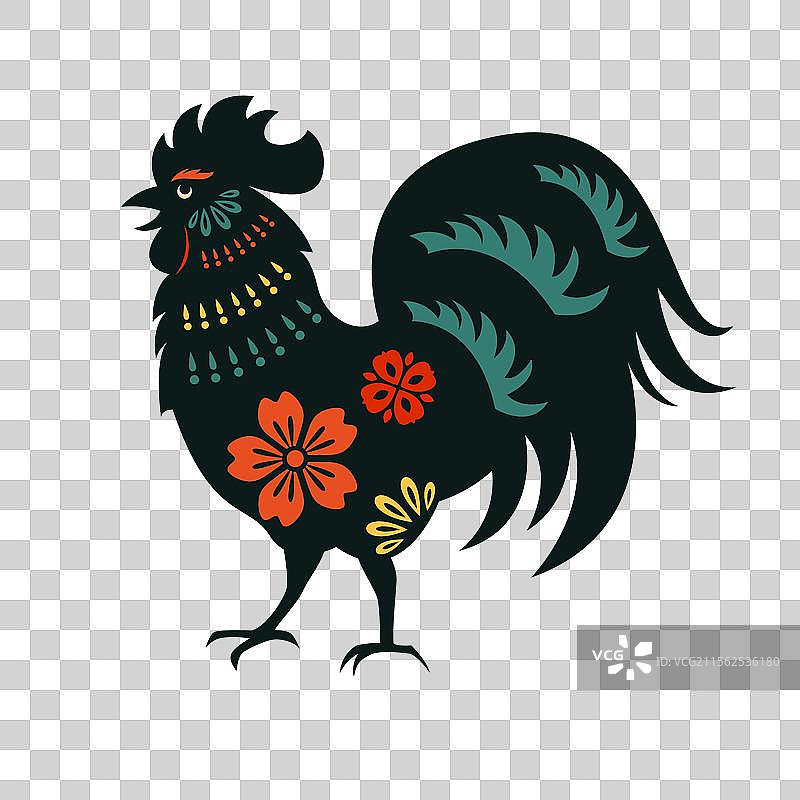 十二生肖彩色剪纸插画图片素材
