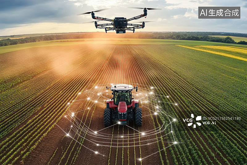 【AI数字艺术】农业农村科技耕地现代农业机械乡村振兴图片素材