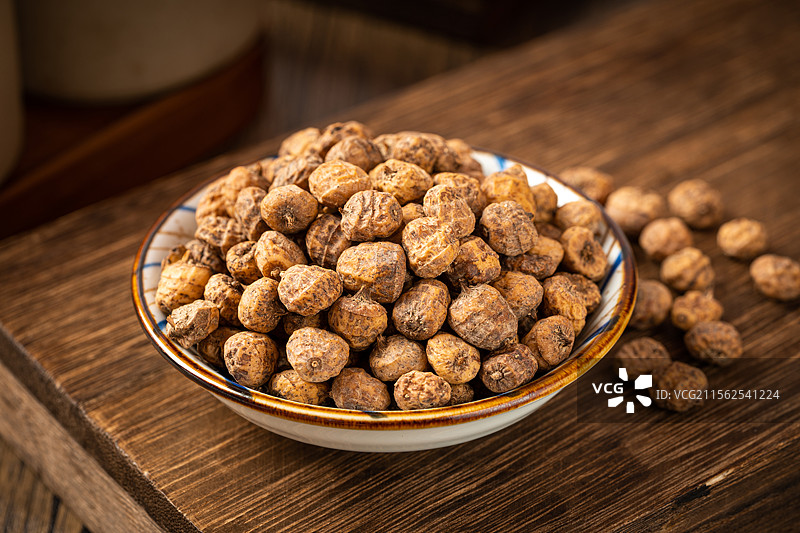 新疆特产油莎豆特写图片素材