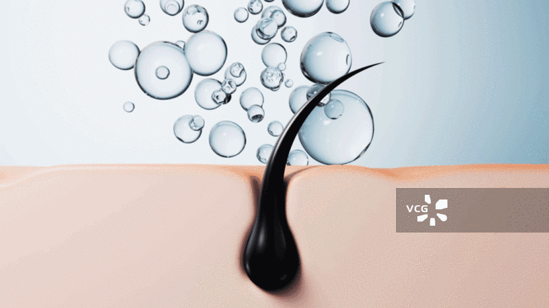 黑色毛发头发与皮肤三维渲染图片素材